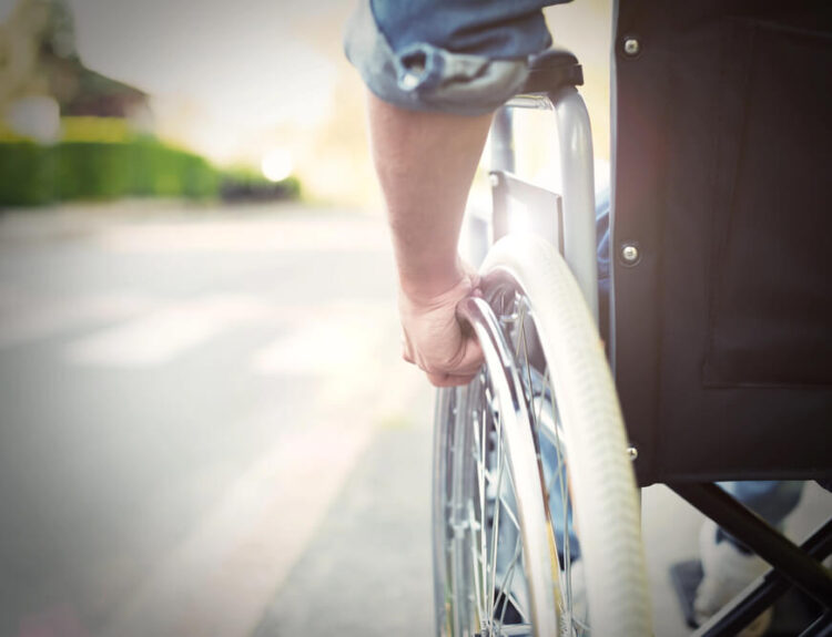 man in wheelchair