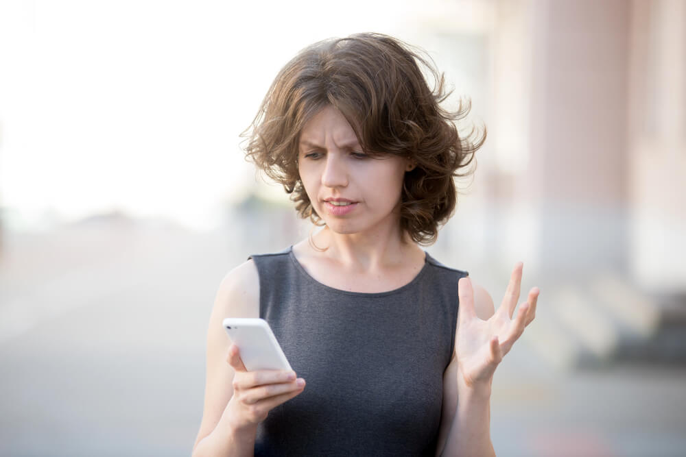 Woman frustrated lawyer is not picking up